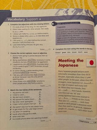 Libro de actividades inglés 1 de bachiller OXFORD