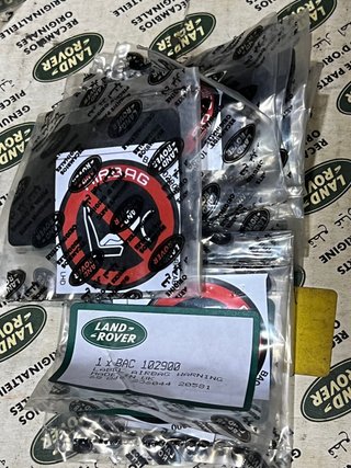BAC102900 11 x Etiqueta AIR BAG WARNING Land Rover