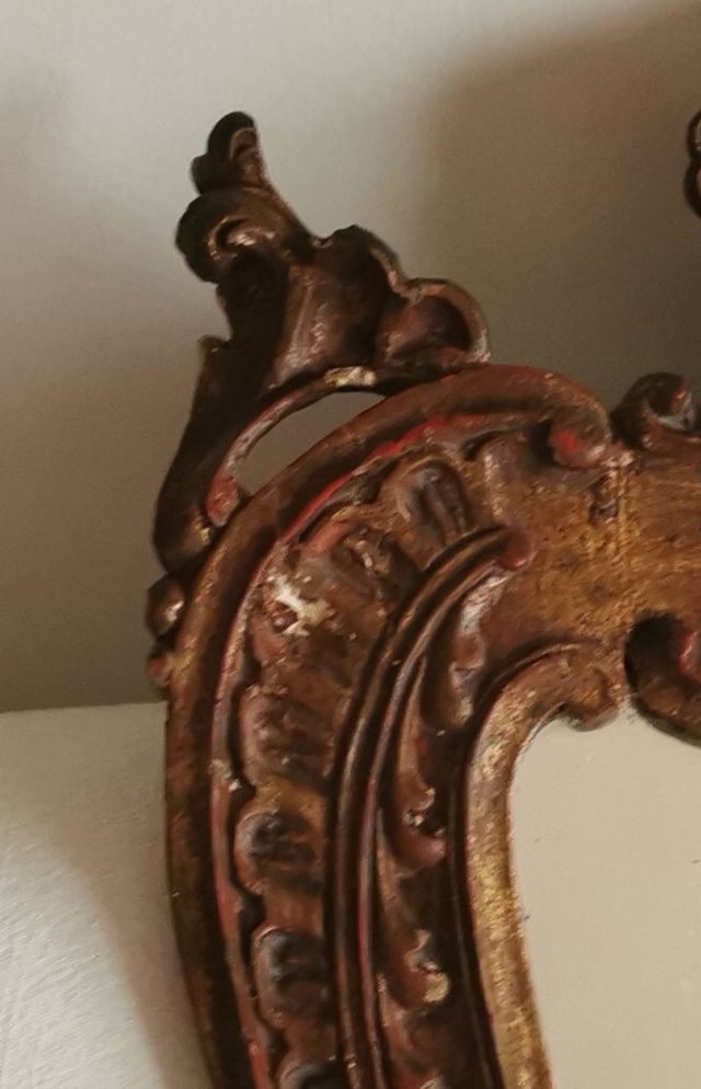 ESPEJO CORNUCOPIA DE MADERA SIGLO XVII - XVIII