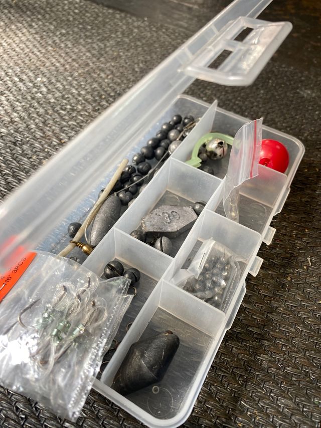 cajita de plomos pesca