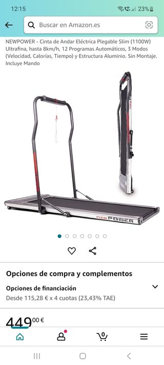 Cinta de correr NewPower Plegable Slim
