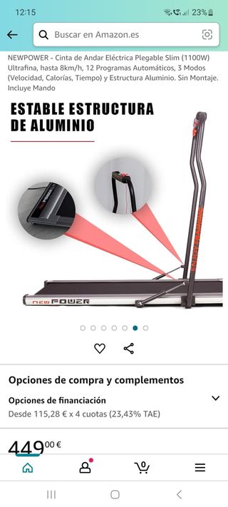 Cinta de correr NewPower Plegable Slim