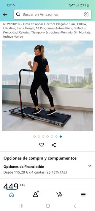 Cinta de correr NewPower Plegable Slim