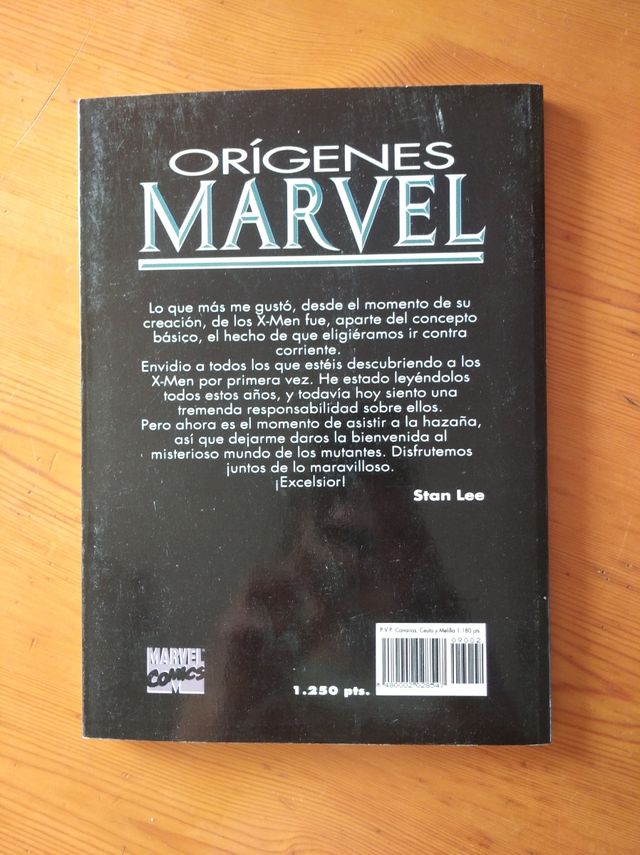 Cómic orígenes Marvel.