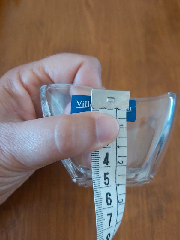 Castiçal pequeno 5 cm em cristal New Wave