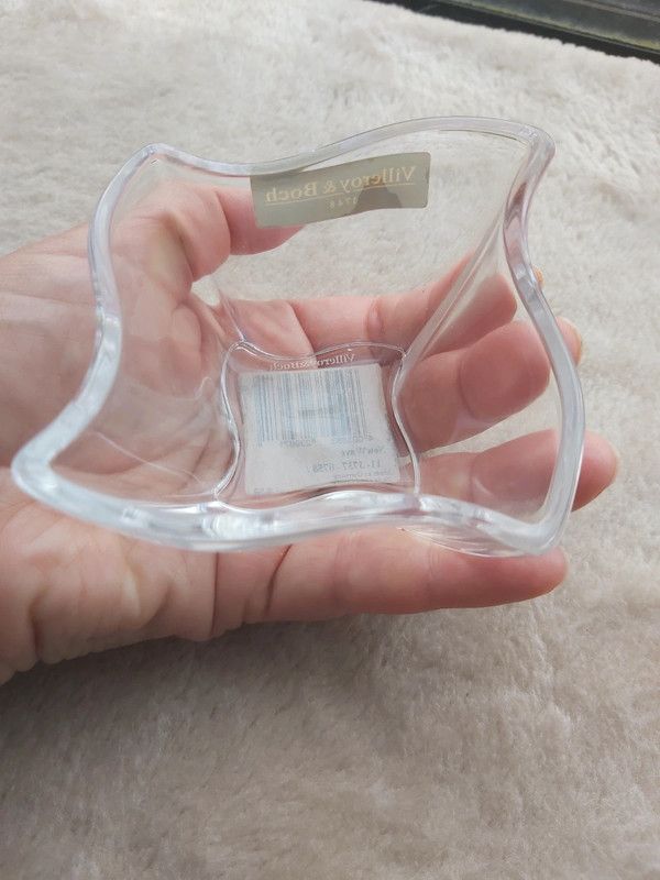 Castiçal pequeno 5 cm em cristal New Wave