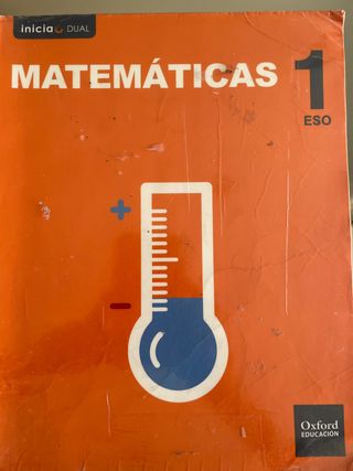 Libro Matemáticas 1º ESO Oxford Inicia Dual