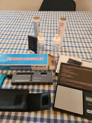 COMPROBADORES ORO PLATA DIAMANTES PIEDRA BASCULA.