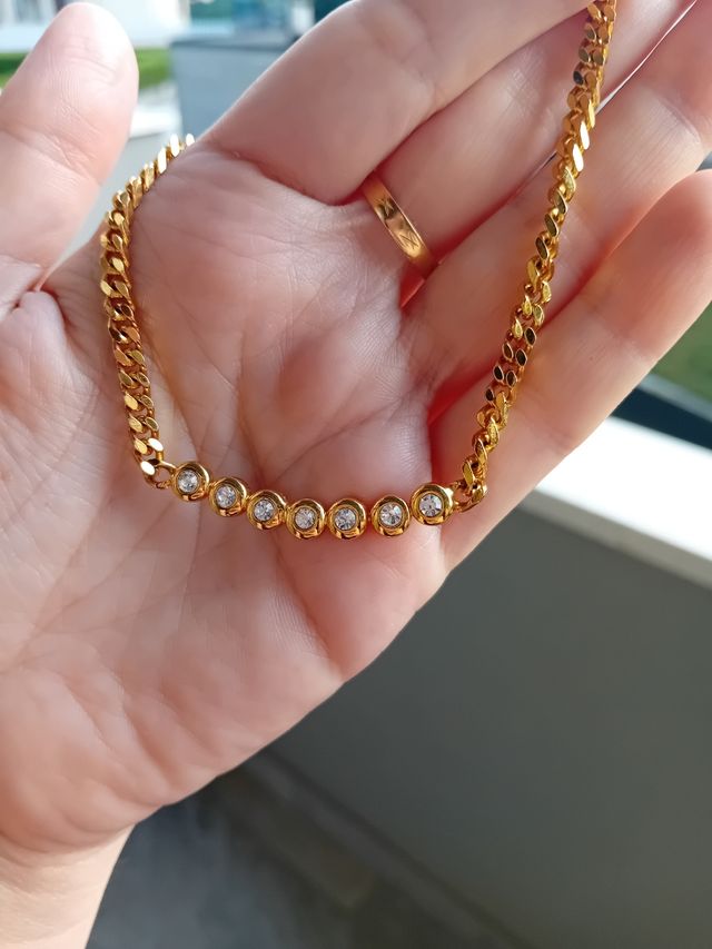 Collana girocollo vintage grumetta