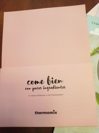 Menús Termomix. Hojas imanes nevera