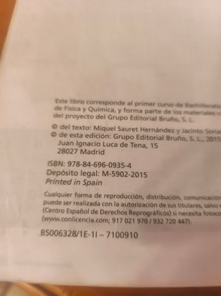 Libro de física química 1° bachillerato