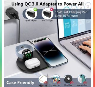 Cargador inalámbrico 3 en 1