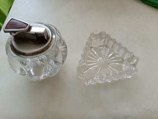 Mechero y Cenicero de cristal