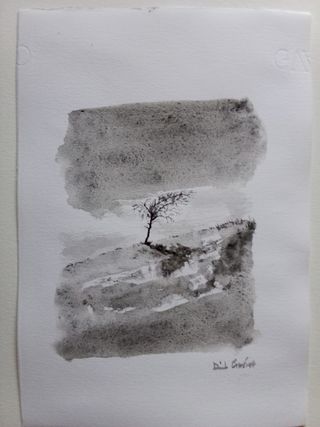 Acuarela "El viento"