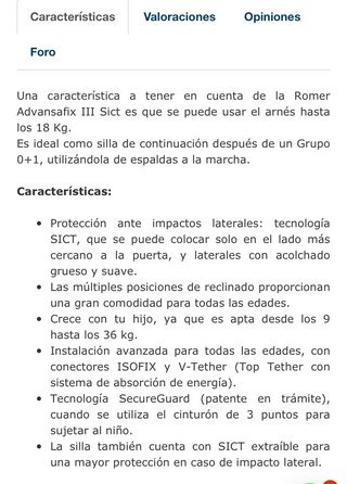 Silla niño coche Romer avandsadix