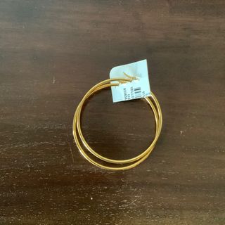 Pendientes de aro dorados