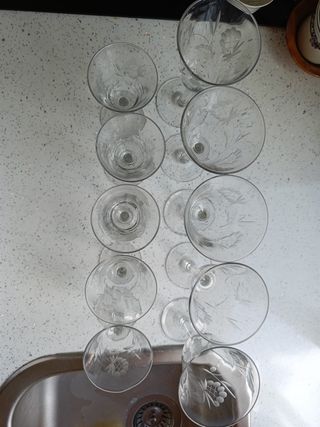 Copas de cristal