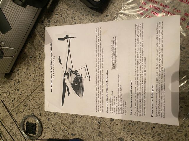 Helicóptero R/C eléctrico Aero-Hawk