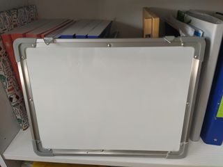 Pizarra magnética blanca reversible 40x30cm