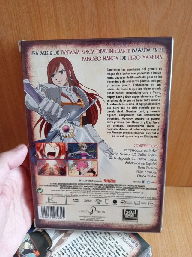 Fairy tail lote. 6 DVD