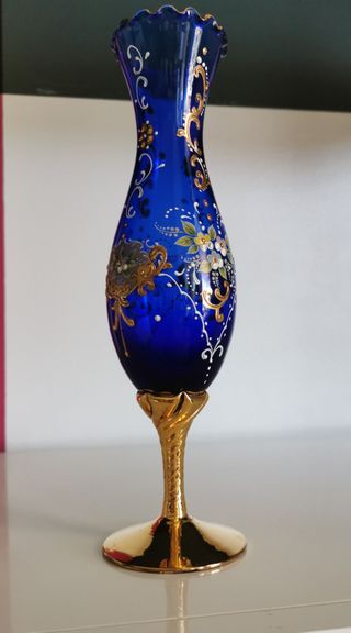 JARRON VENECIANO DE CRISTAL DE MURANO