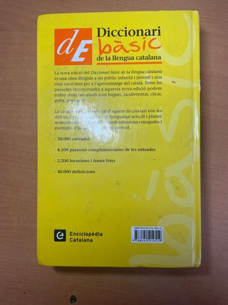 Diccionarios catalan, castellano e ingles