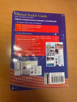 Diccionarios catalan, castellano e ingles