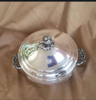 Sopera y bandeja de Alpaca