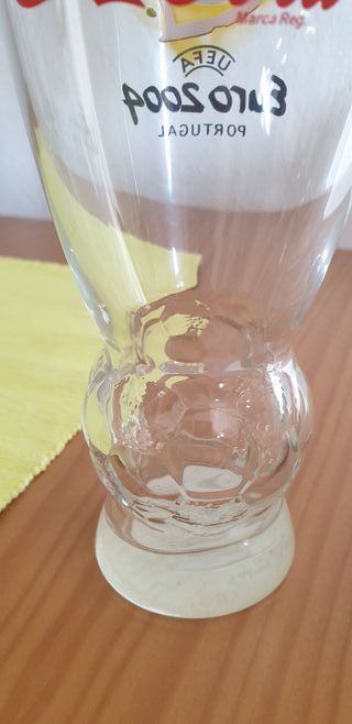 3 vasos fútbol Eurocopa 2004 Coca-Cola. Málaga