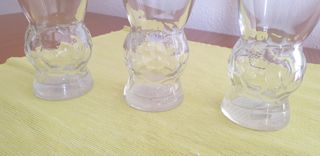 3 vasos fútbol Eurocopa 2004 Coca-Cola. Málaga