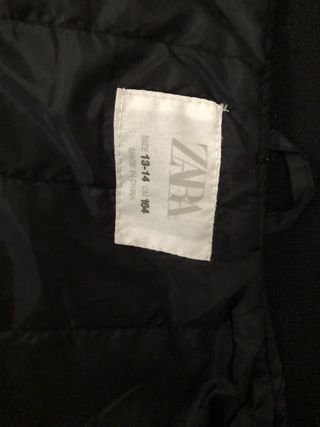 Abrigo tipo bomber Zara 164cm