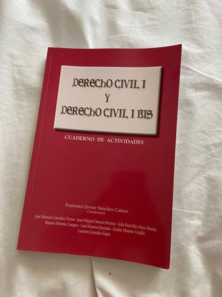 Derecho civil I cuaderno de ejercicios