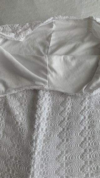 Mono blanco encaje talla M