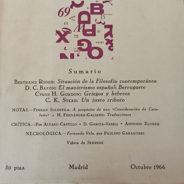 REVISTA DE OCCIDENTE
