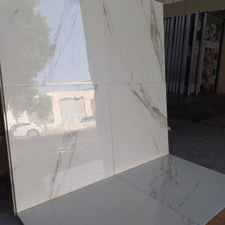Azulejo mármol blanco veta gris pulido            