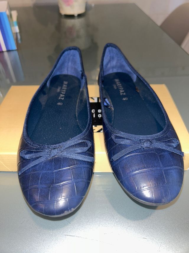 manoletinas azul matino