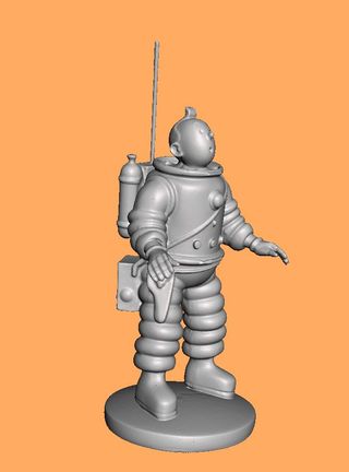 TINTIN - Astronauta - Resina 3D