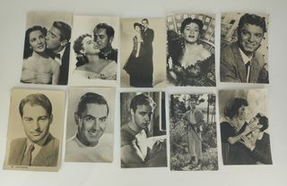 Lote de 41 postales actores antiguos años 40/50