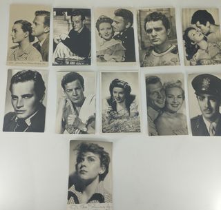 Lote de 41 postales actores antiguos años 40/50