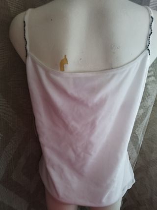 Top fiesta blanco con pedrería