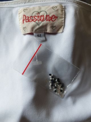 Top fiesta blanco con pedrería