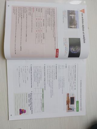 Libro de francés de 1° ESO de gramática