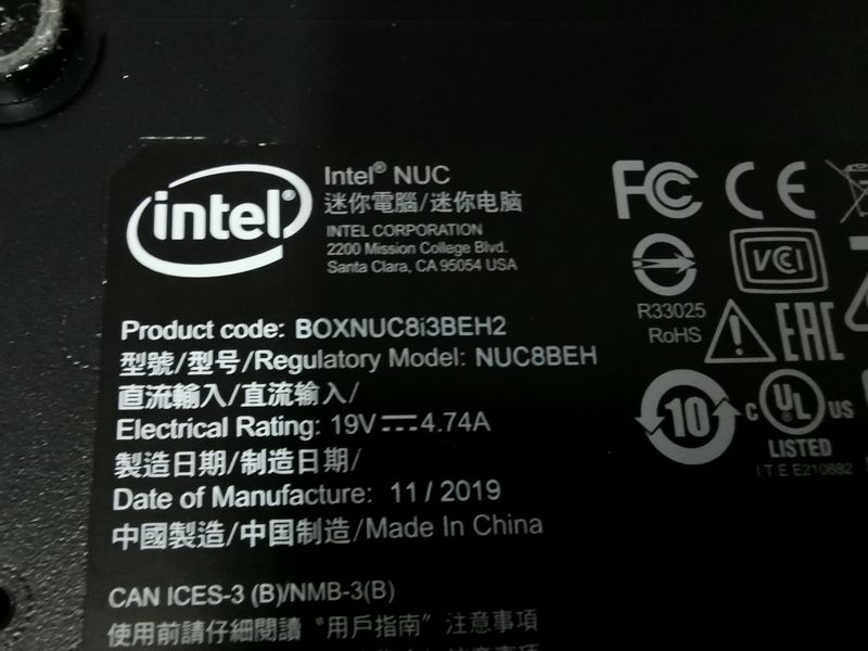 Ordenador Intel NUC8i3BEH2  Intel Core i3-8109U afbeelding 6