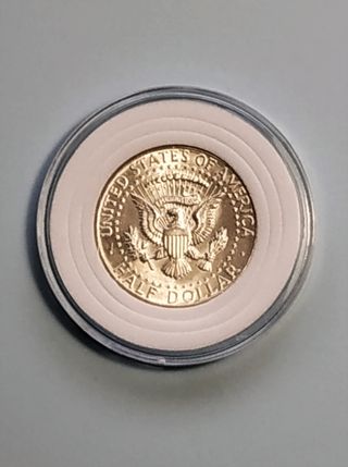 Moneda de plata de 50 centavos Kennedy 1964