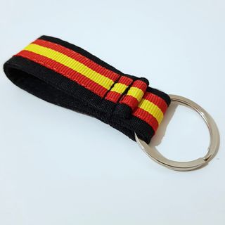 LLAVERO BANDERA DE ESPAÑA - VERDE O NEGRO