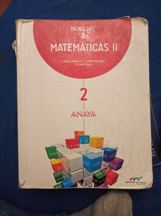 Matemáticas II 2 bachillerato ANAYA