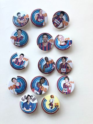 15 chapas Barça basket 2009