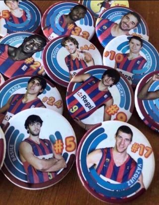 15 chapas Barça basket 2009