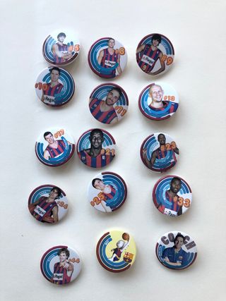 15 chapas Barça basket 2009