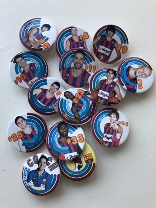 15 chapas Barça basket 2009